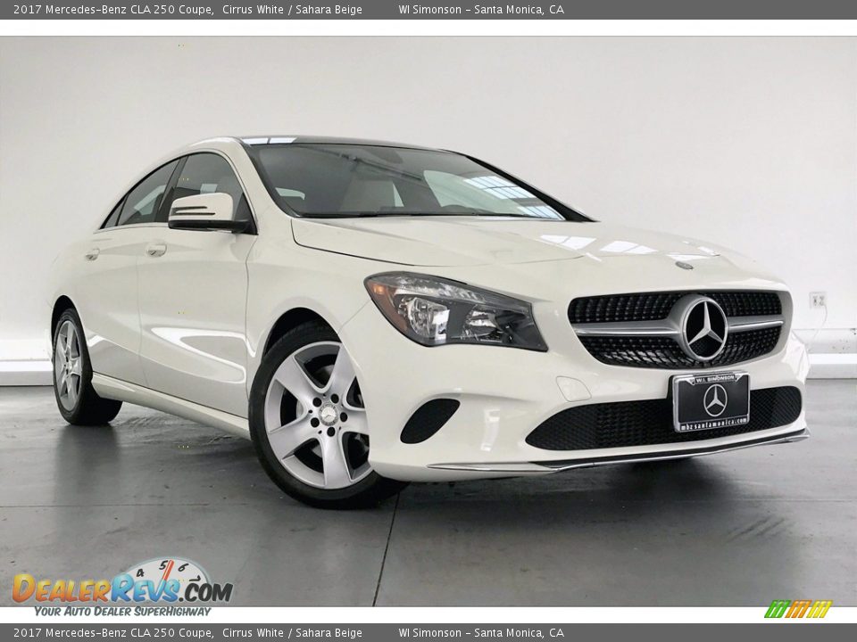 2017 Mercedes-Benz CLA 250 Coupe Cirrus White / Sahara Beige Photo #34
