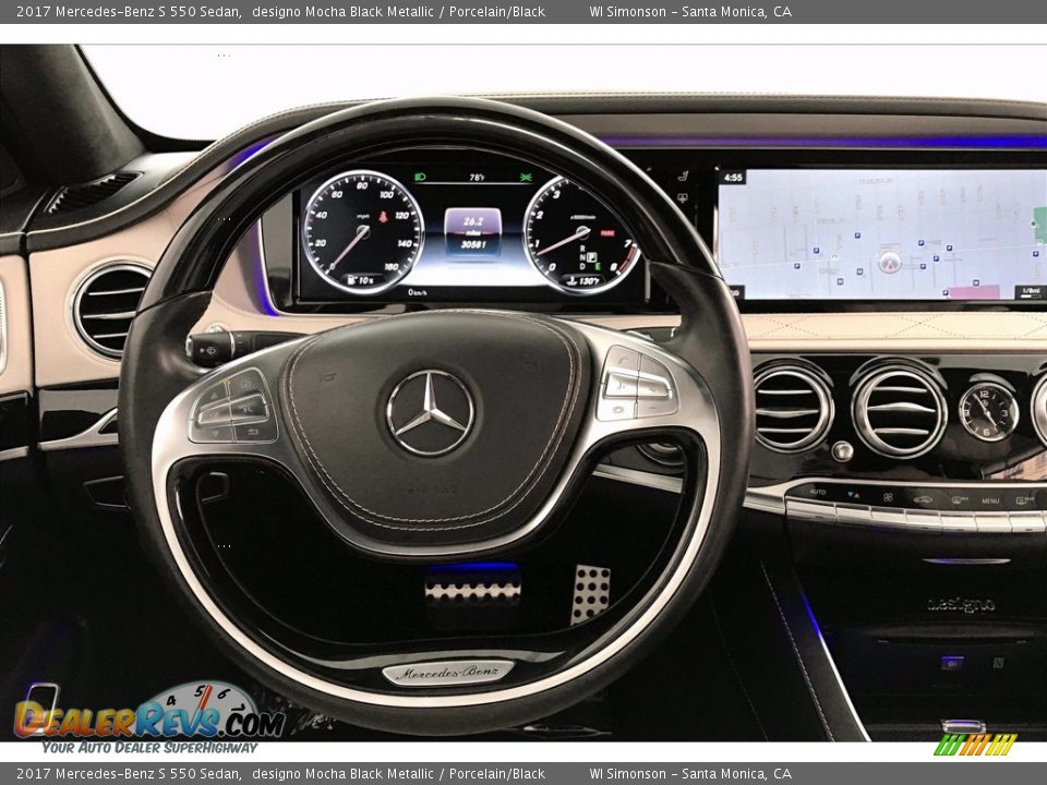 2017 Mercedes-Benz S 550 Sedan Steering Wheel Photo #4