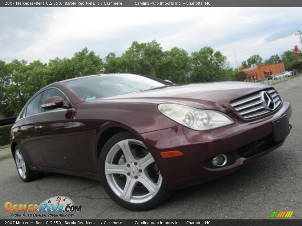 2007 Mercedes-Benz CLS 550 Barolo Red Metallic / Cashmere Photo #1