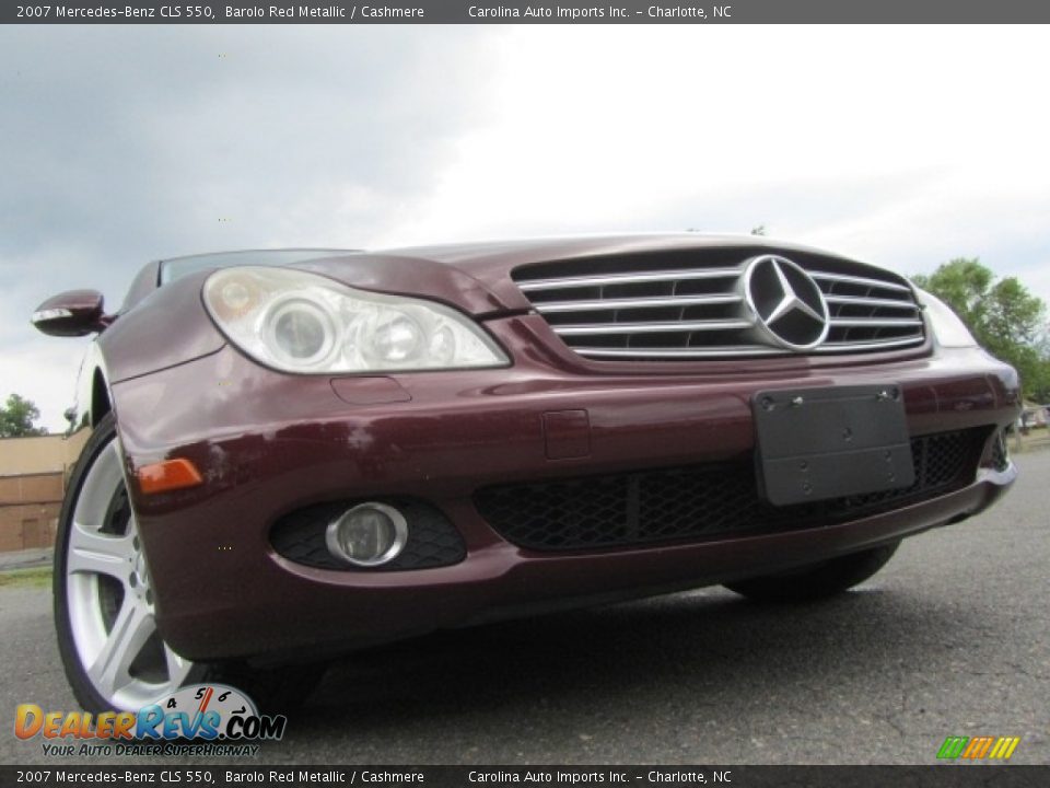 2007 Mercedes-Benz CLS 550 Barolo Red Metallic / Cashmere Photo #2