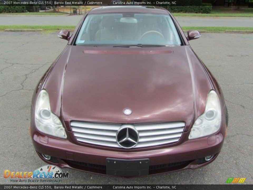 2007 Mercedes-Benz CLS 550 Barolo Red Metallic / Cashmere Photo #5