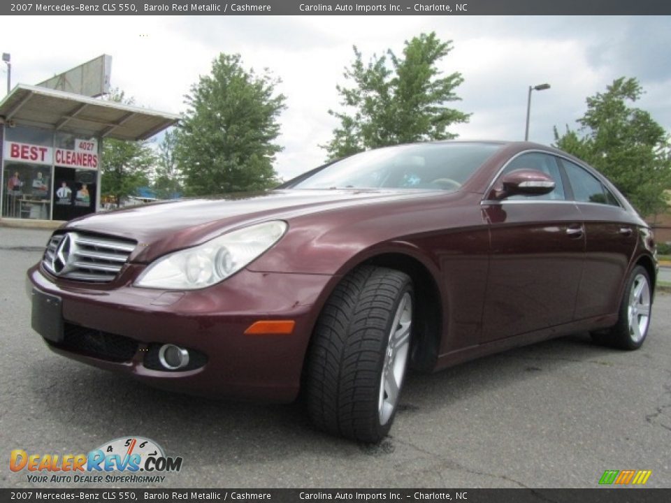 2007 Mercedes-Benz CLS 550 Barolo Red Metallic / Cashmere Photo #6