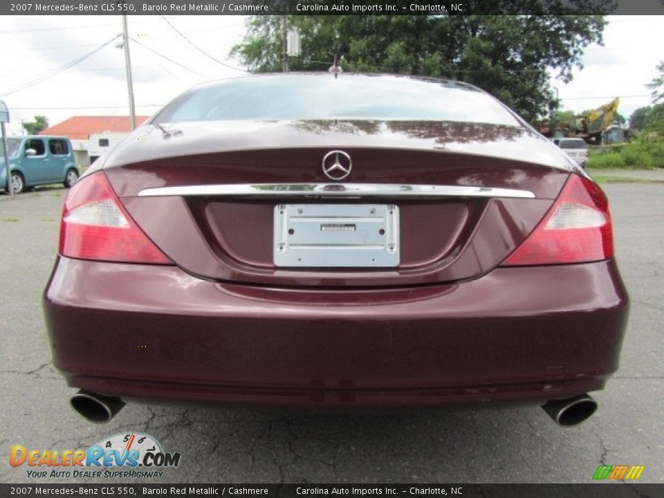 2007 Mercedes-Benz CLS 550 Barolo Red Metallic / Cashmere Photo #9