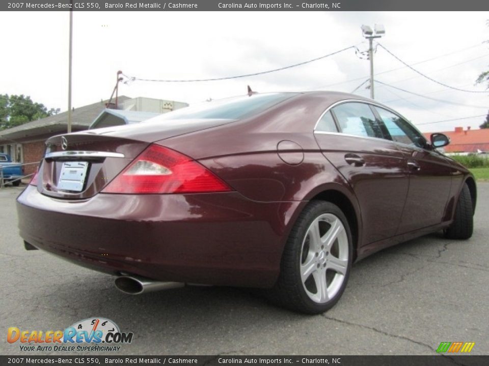 2007 Mercedes-Benz CLS 550 Barolo Red Metallic / Cashmere Photo #10