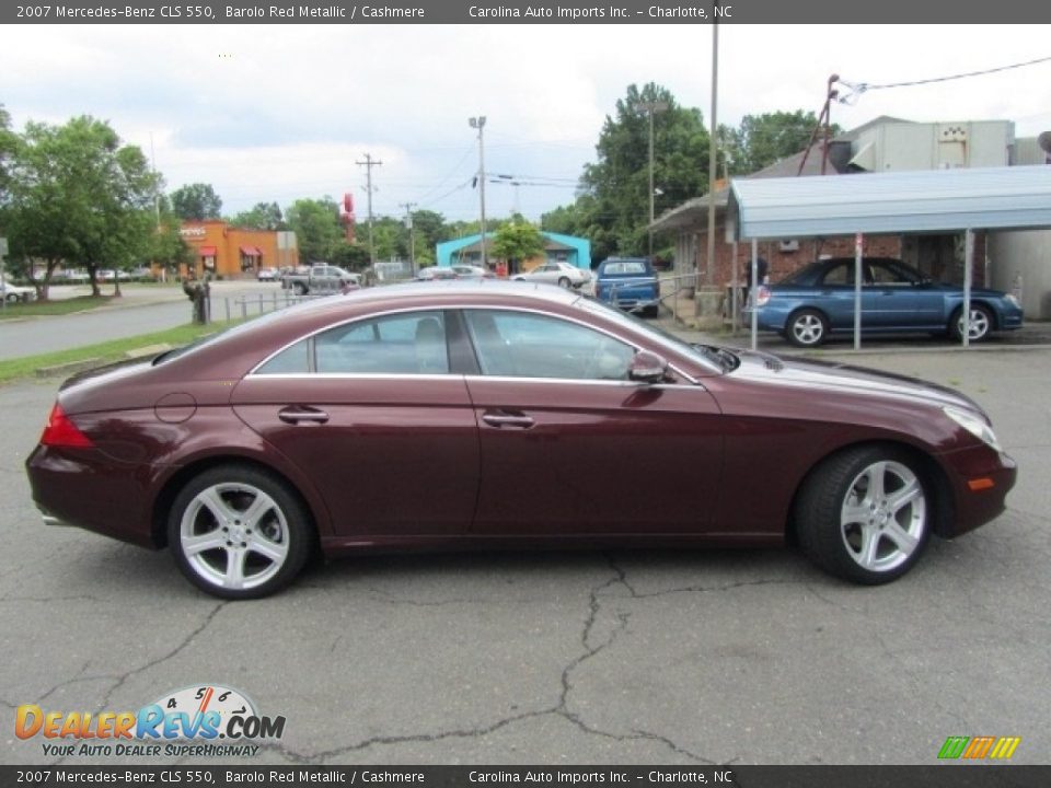 2007 Mercedes-Benz CLS 550 Barolo Red Metallic / Cashmere Photo #11