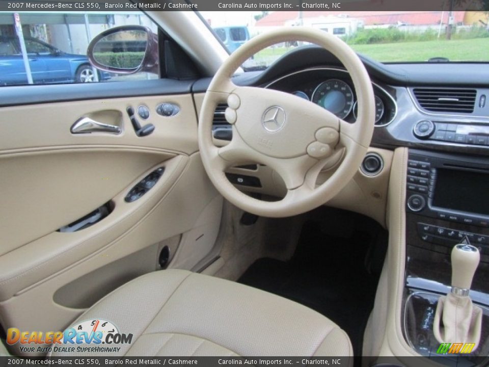 2007 Mercedes-Benz CLS 550 Barolo Red Metallic / Cashmere Photo #12