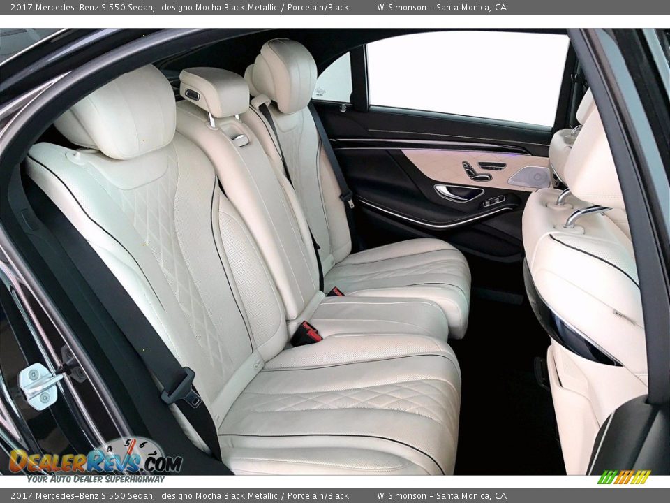 Rear Seat of 2017 Mercedes-Benz S 550 Sedan Photo #13