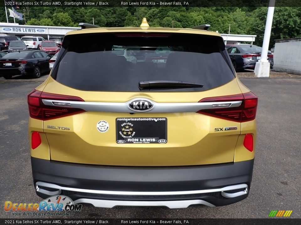 2021 Kia Seltos SX Turbo AWD Starbright Yellow / Black Photo #3