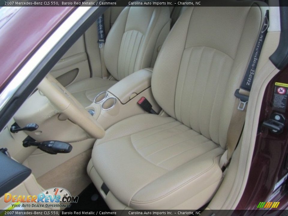 2007 Mercedes-Benz CLS 550 Barolo Red Metallic / Cashmere Photo #17