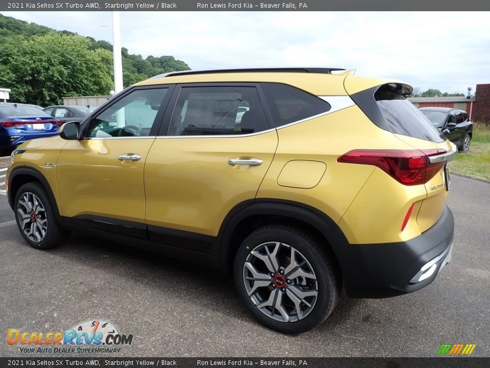 2021 Kia Seltos SX Turbo AWD Starbright Yellow / Black Photo #5