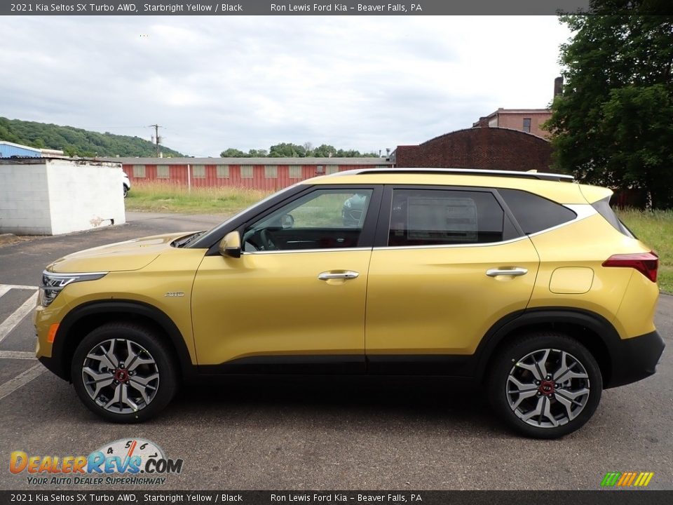 2021 Kia Seltos SX Turbo AWD Starbright Yellow / Black Photo #6