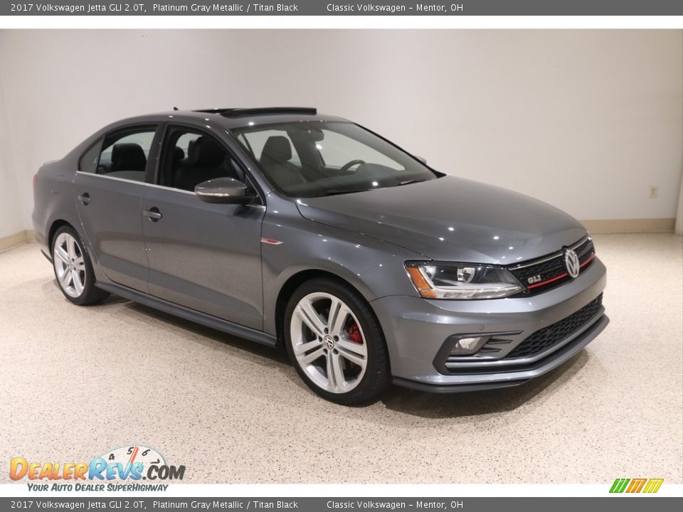 2017 Volkswagen Jetta GLI 2.0T Platinum Gray Metallic / Titan Black Photo #1