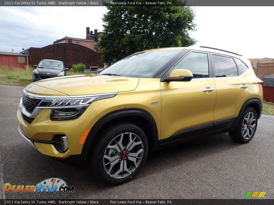 2021 Kia Seltos SX Turbo AWD Starbright Yellow / Black Photo #7