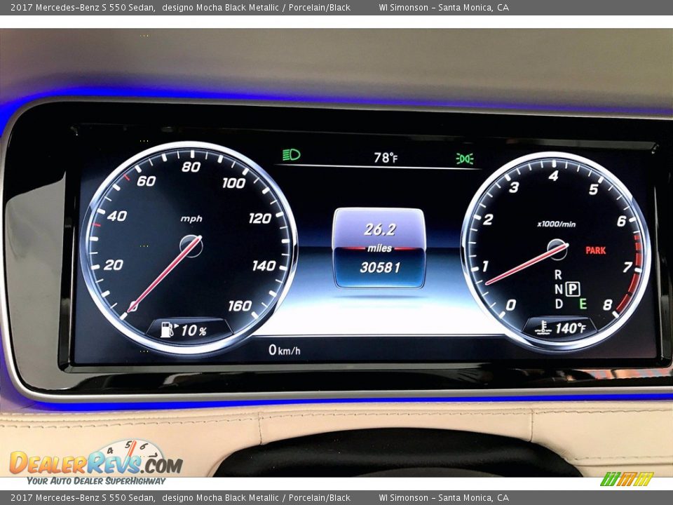 2017 Mercedes-Benz S 550 Sedan Gauges Photo #20