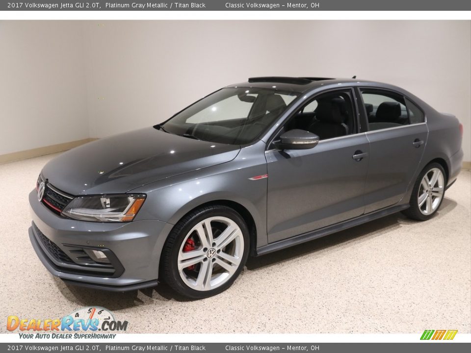 2017 Volkswagen Jetta GLI 2.0T Platinum Gray Metallic / Titan Black Photo #3