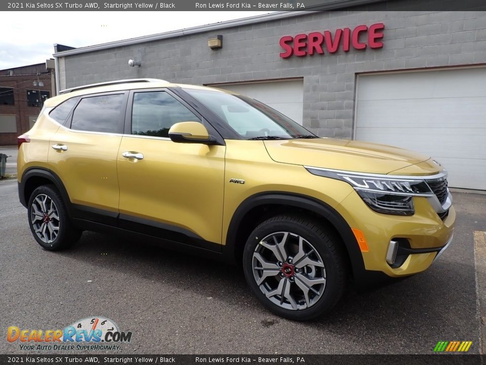 2021 Kia Seltos SX Turbo AWD Starbright Yellow / Black Photo #9