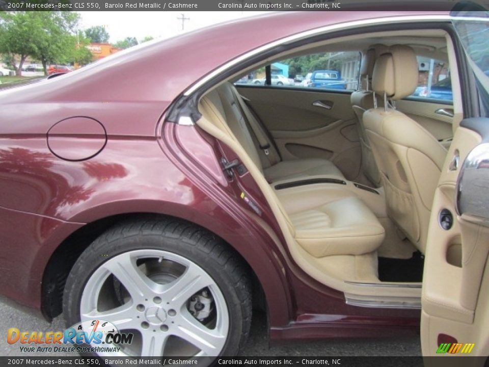 2007 Mercedes-Benz CLS 550 Barolo Red Metallic / Cashmere Photo #24