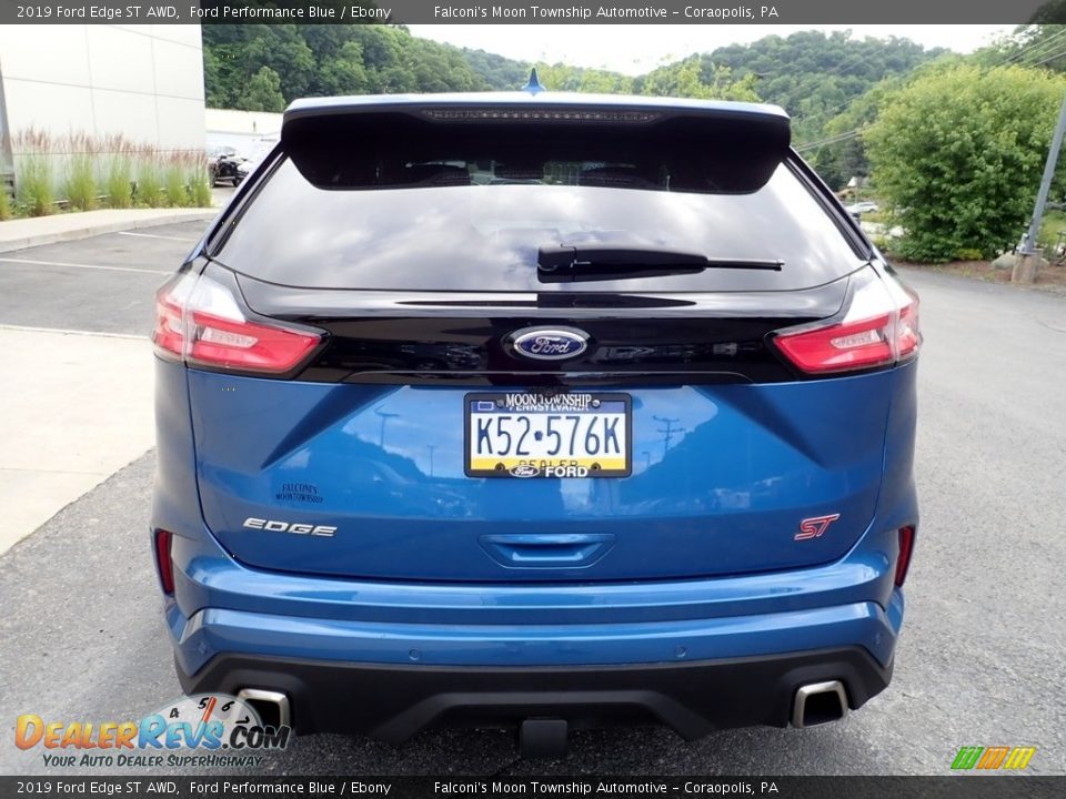 2019 Ford Edge ST AWD Ford Performance Blue / Ebony Photo #3