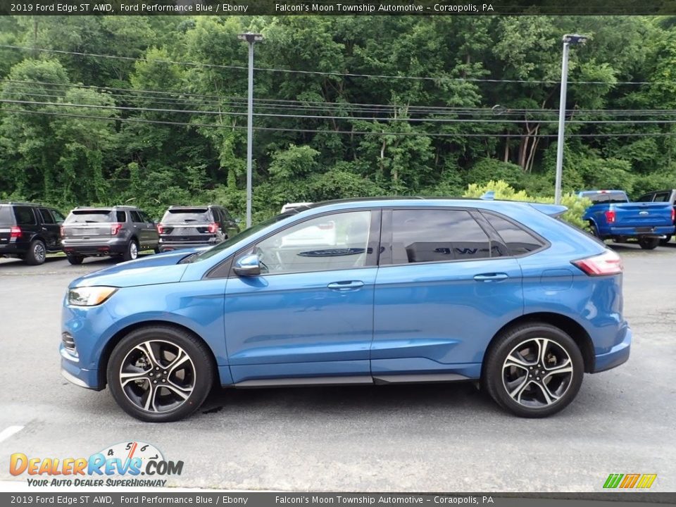 2019 Ford Edge ST AWD Ford Performance Blue / Ebony Photo #6