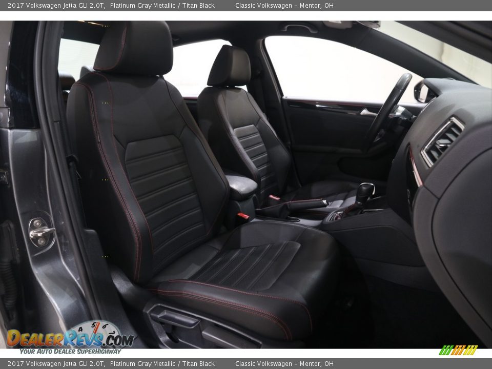 2017 Volkswagen Jetta GLI 2.0T Platinum Gray Metallic / Titan Black Photo #18