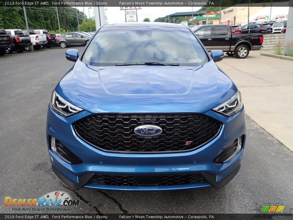 2019 Ford Edge ST AWD Ford Performance Blue / Ebony Photo #8