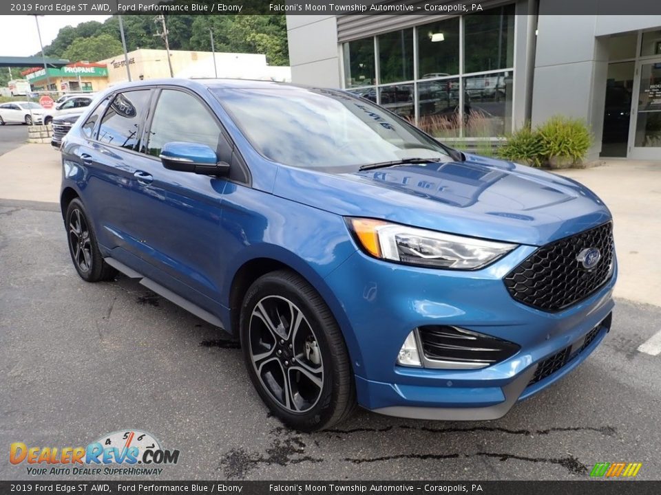 2019 Ford Edge ST AWD Ford Performance Blue / Ebony Photo #9