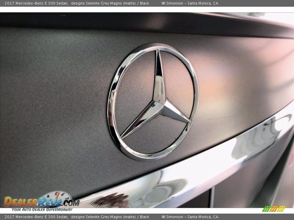 2017 Mercedes-Benz E 300 Sedan designo Selenite Grey Magno (matte) / Black Photo #7