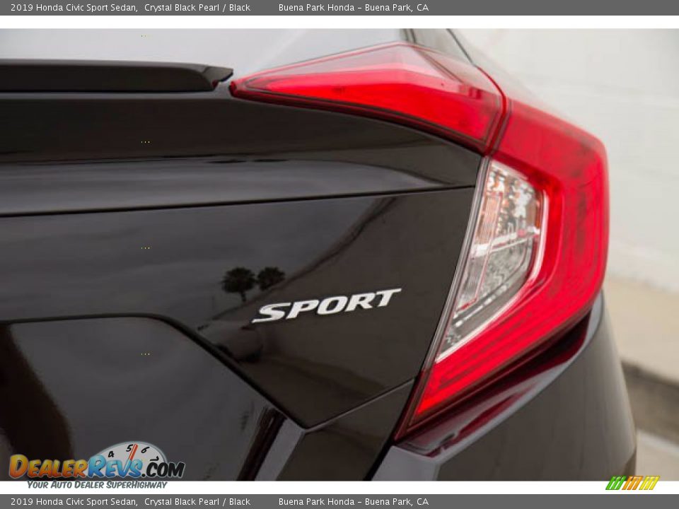 2019 Honda Civic Sport Sedan Crystal Black Pearl / Black Photo #11