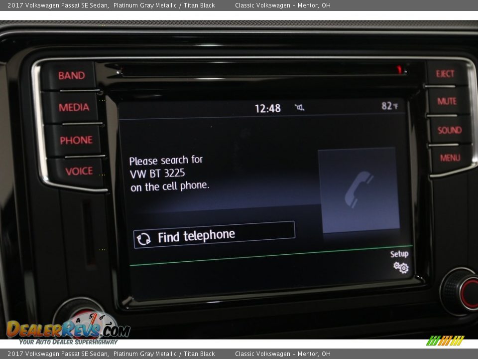 2017 Volkswagen Passat SE Sedan Platinum Gray Metallic / Titan Black Photo #10