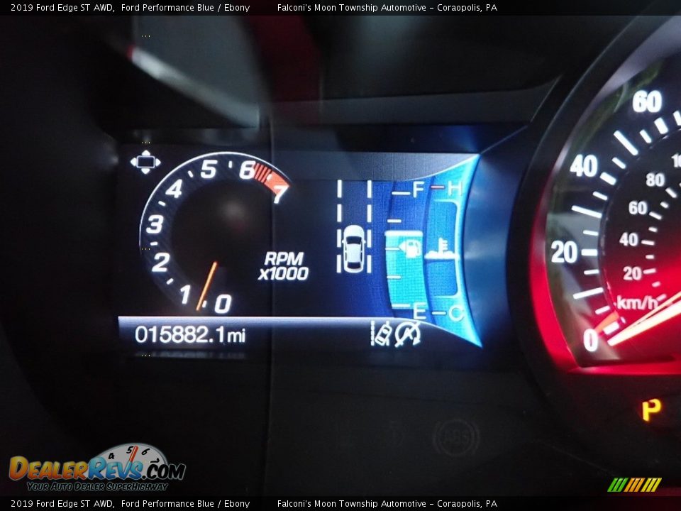 2019 Ford Edge ST AWD Ford Performance Blue / Ebony Photo #24