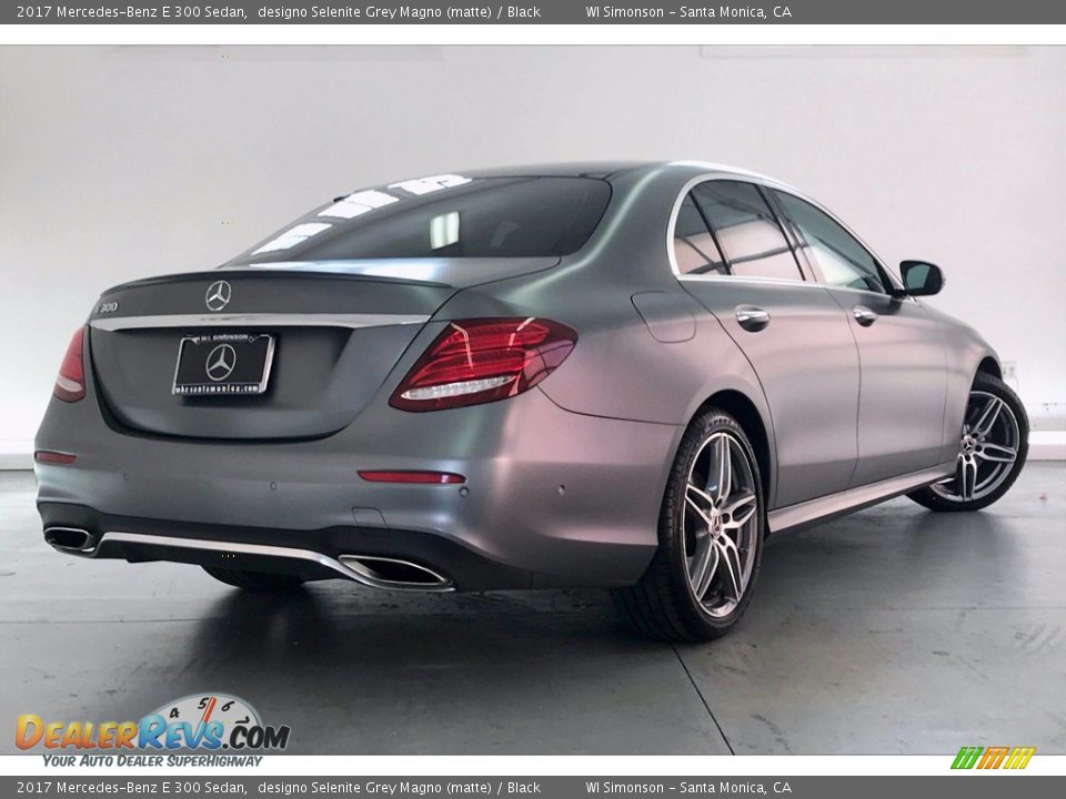 2017 Mercedes-Benz E 300 Sedan designo Selenite Grey Magno (matte) / Black Photo #16