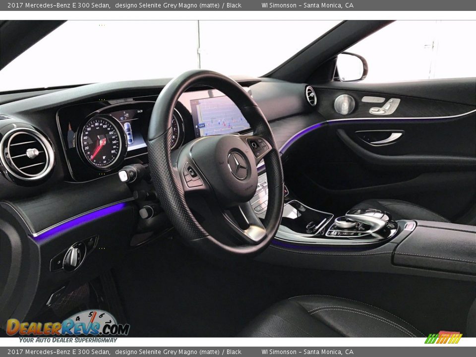 2017 Mercedes-Benz E 300 Sedan designo Selenite Grey Magno (matte) / Black Photo #22
