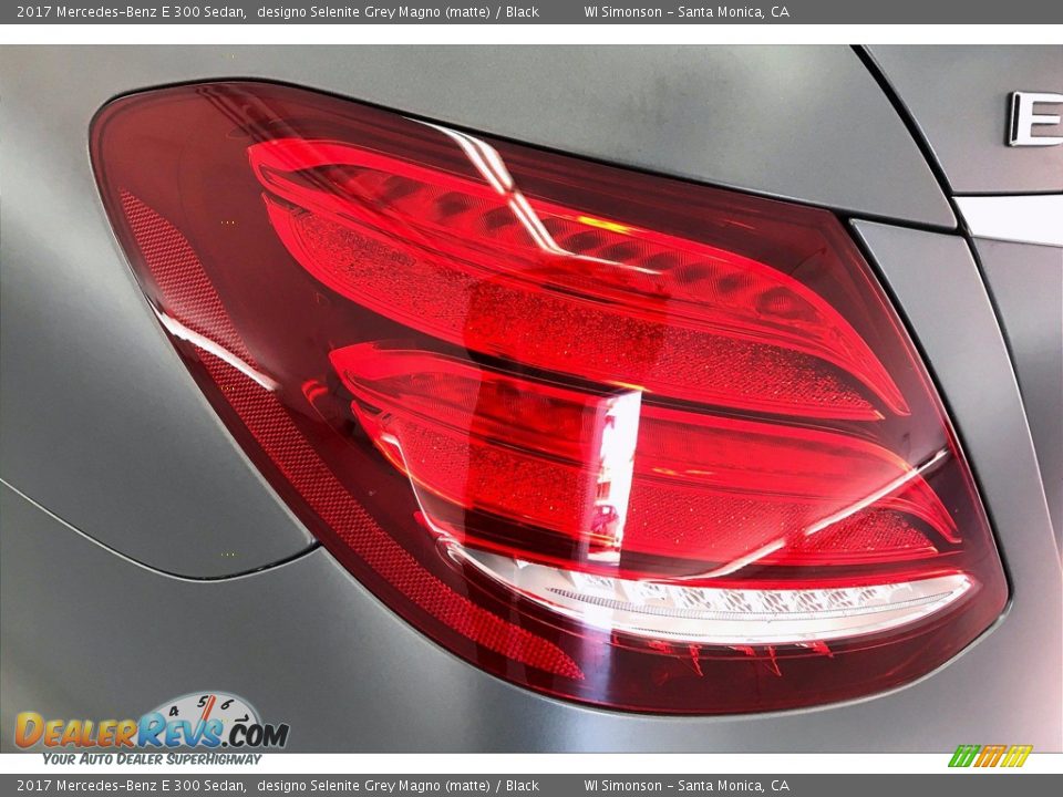2017 Mercedes-Benz E 300 Sedan designo Selenite Grey Magno (matte) / Black Photo #26