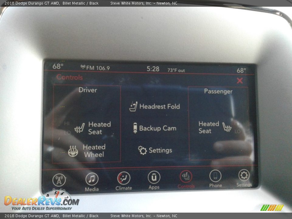 2018 Dodge Durango GT AWD Billet Metallic / Black Photo #24