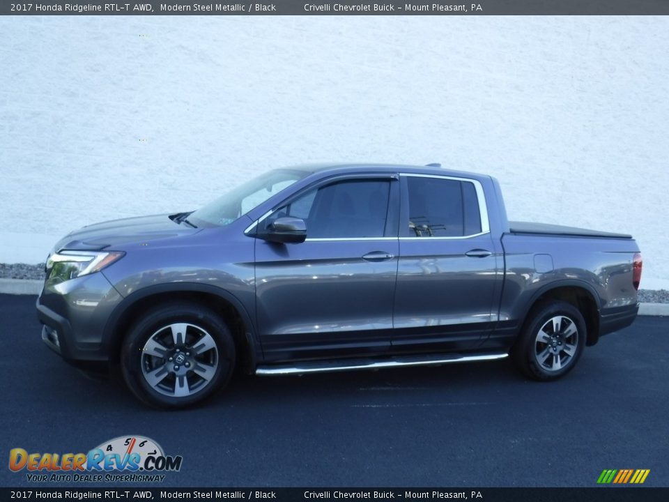 2017 Honda Ridgeline RTL-T AWD Modern Steel Metallic / Black Photo #2