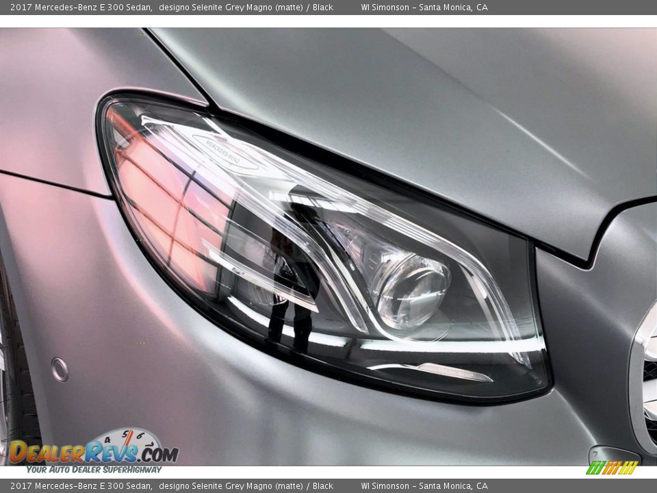 2017 Mercedes-Benz E 300 Sedan designo Selenite Grey Magno (matte) / Black Photo #32