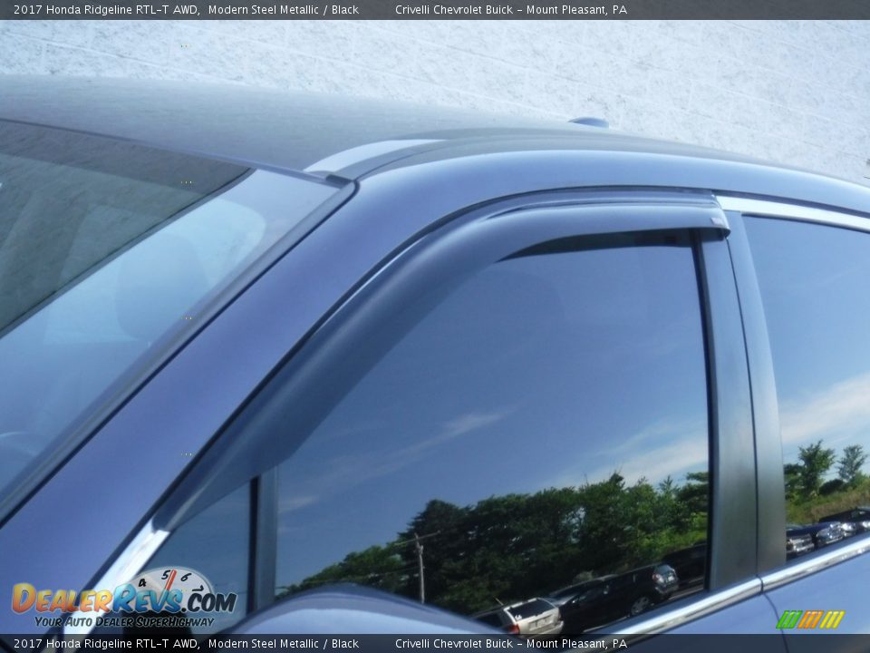 2017 Honda Ridgeline RTL-T AWD Modern Steel Metallic / Black Photo #6