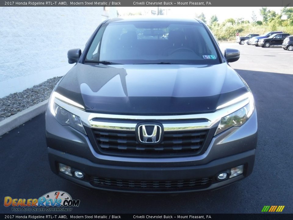2017 Honda Ridgeline RTL-T AWD Modern Steel Metallic / Black Photo #7