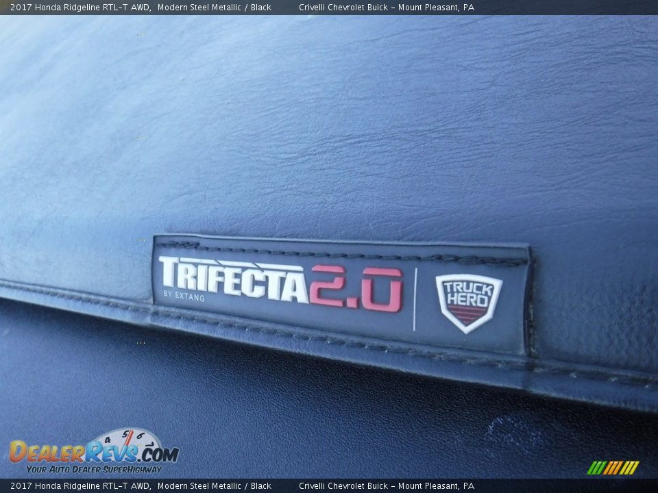 2017 Honda Ridgeline RTL-T AWD Modern Steel Metallic / Black Photo #12