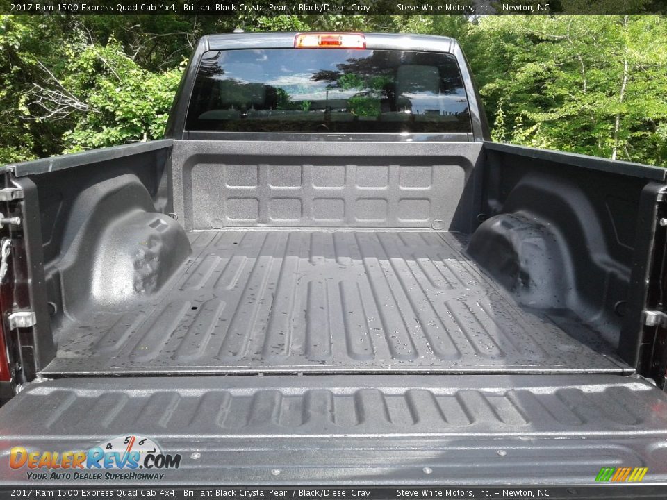 2017 Ram 1500 Express Quad Cab 4x4 Brilliant Black Crystal Pearl / Black/Diesel Gray Photo #8
