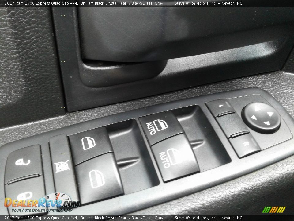 2017 Ram 1500 Express Quad Cab 4x4 Brilliant Black Crystal Pearl / Black/Diesel Gray Photo #12