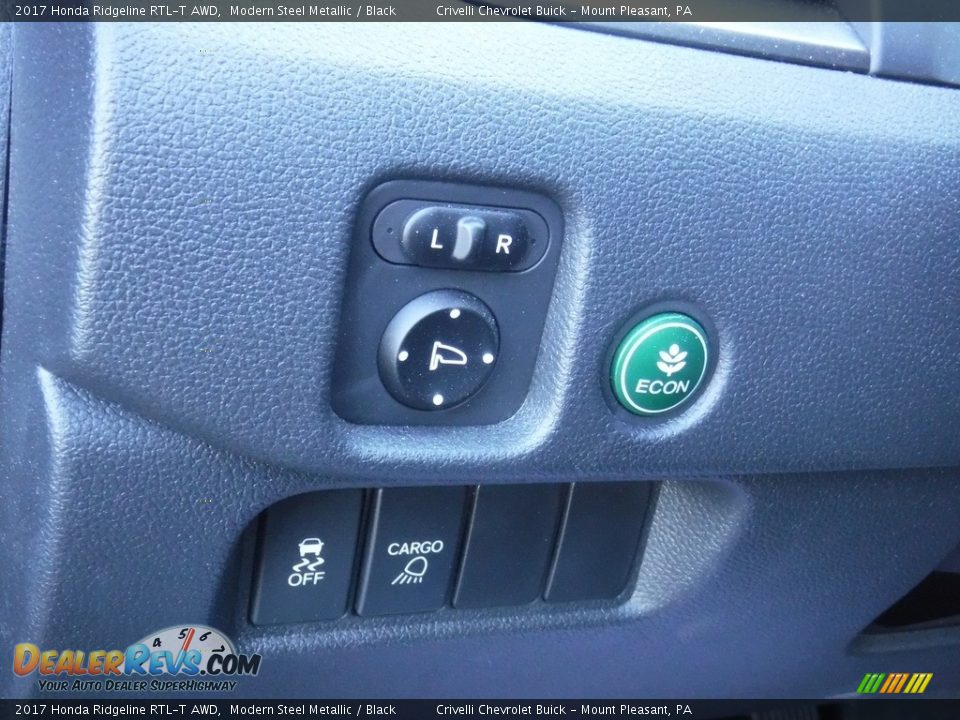 2017 Honda Ridgeline RTL-T AWD Modern Steel Metallic / Black Photo #18