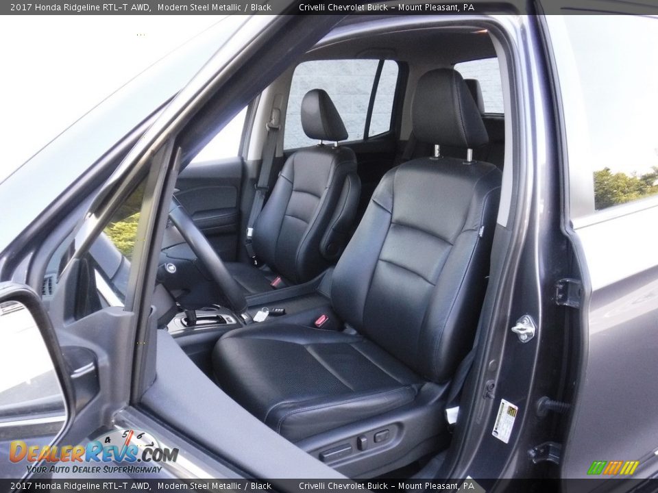 2017 Honda Ridgeline RTL-T AWD Modern Steel Metallic / Black Photo #20