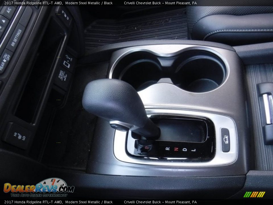 2017 Honda Ridgeline RTL-T AWD Modern Steel Metallic / Black Photo #22