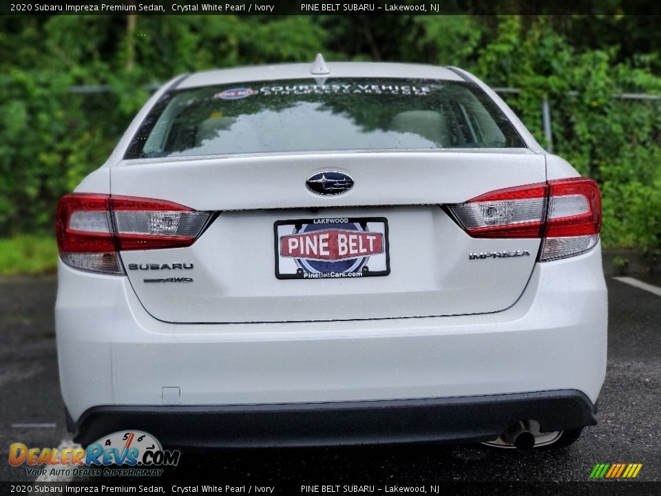 2020 Subaru Impreza Premium Sedan Crystal White Pearl / Ivory Photo #2