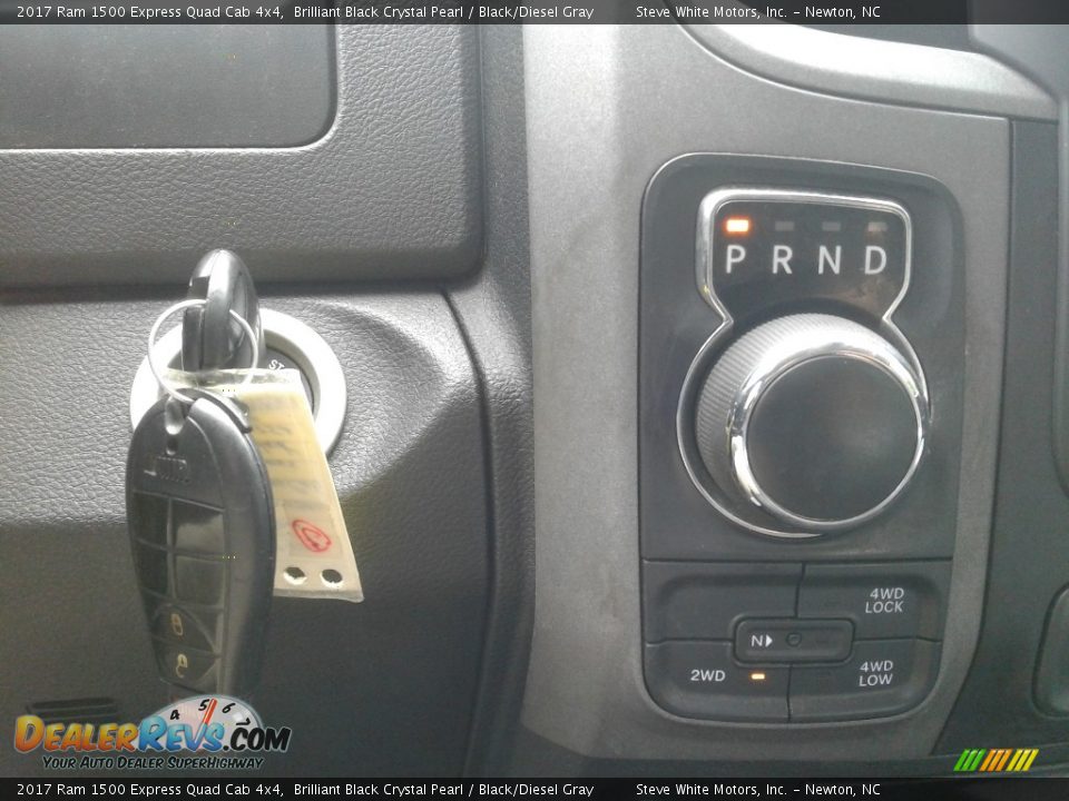 2017 Ram 1500 Express Quad Cab 4x4 Brilliant Black Crystal Pearl / Black/Diesel Gray Photo #20