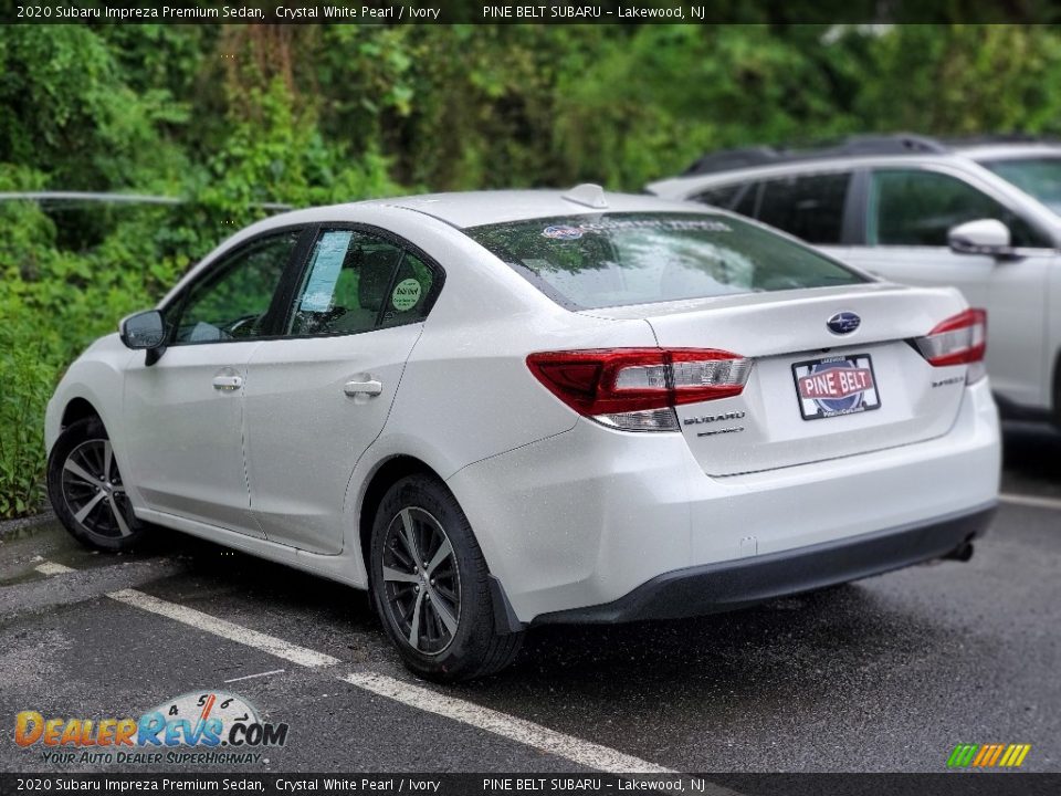 2020 Subaru Impreza Premium Sedan Crystal White Pearl / Ivory Photo #3