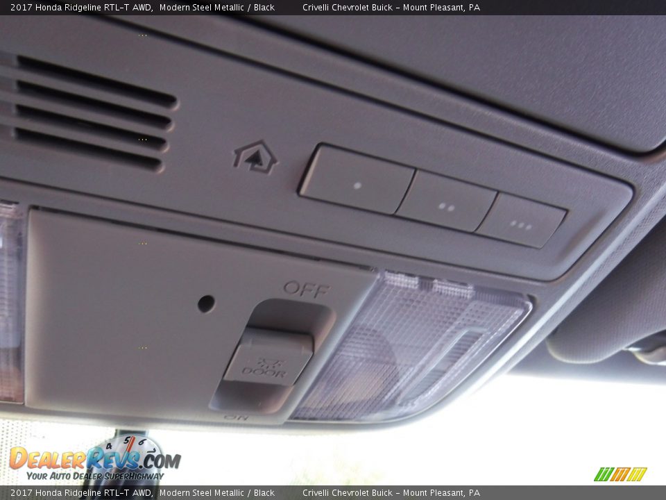 2017 Honda Ridgeline RTL-T AWD Modern Steel Metallic / Black Photo #25