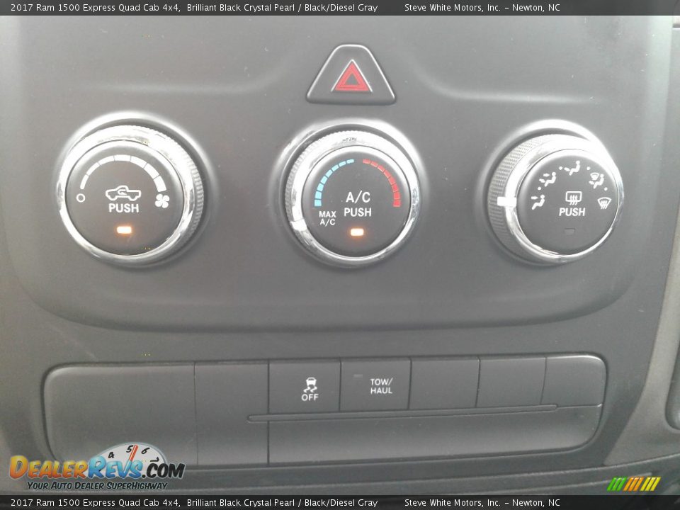 2017 Ram 1500 Express Quad Cab 4x4 Brilliant Black Crystal Pearl / Black/Diesel Gray Photo #22