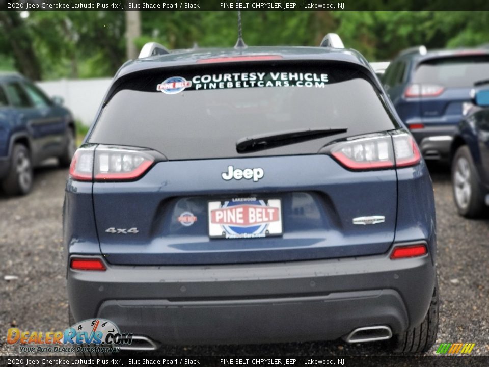2020 Jeep Cherokee Latitude Plus 4x4 Blue Shade Pearl / Black Photo #3